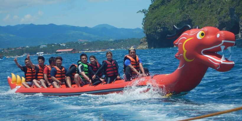 Boracay: Inflatable Banana or Dragon Boat Ride - Station 1 or Station 3?