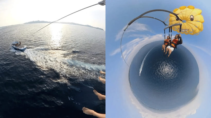 Boracay Parasailing with Insta 360 - What the guide adds to the experience