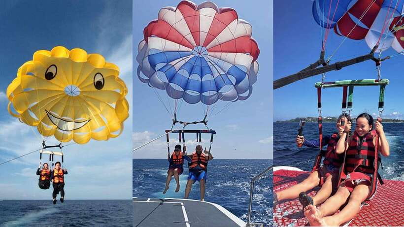 Boracay Parasailing with Insta 360 - Getting ready with a life jacket and harness