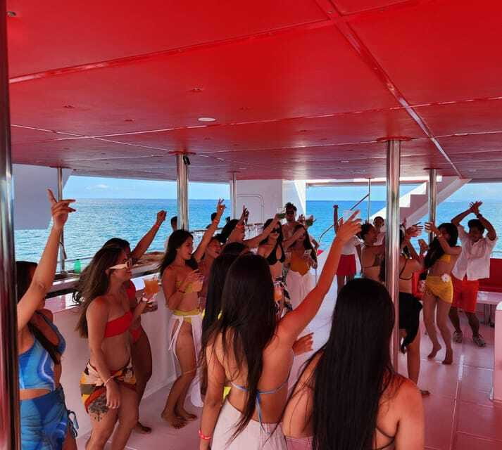Boracay Sunset Cruise with RedWhale Party Yacht - Food, cocktails, and practical comforts