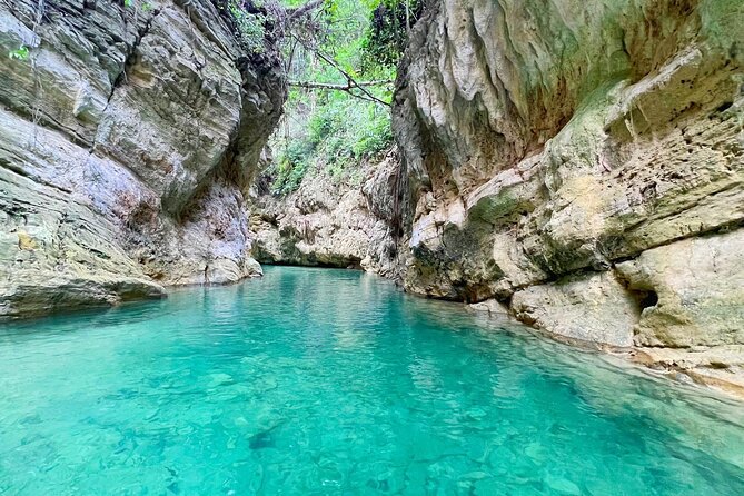 Canyoneering Cebu in Kawasan falls + meals + Cebu transfer option - Trek or zipline: two different starts