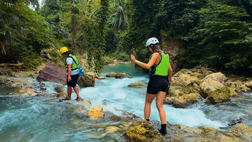 Cebu Oslob Whale Shark Swimming & Kawasan Falls Canyoneering - Kawasan Falls: from scenic stop to full-body adventure