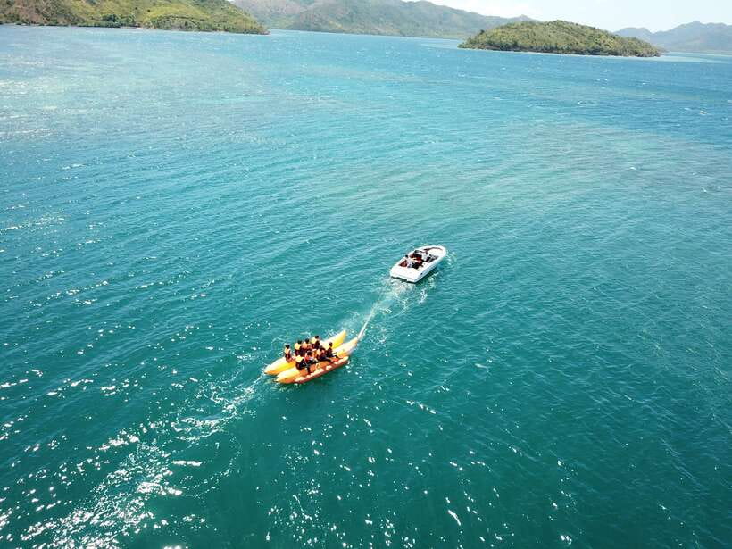 Coron: Watersports Experience - What the banana boat feels like
