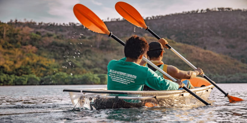 Coron: Watersports Experience - Holding on to the flyfish
