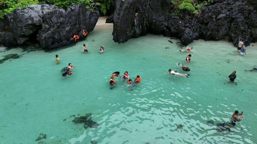 El Nido:Private Tour D with Highlights Small & Cadlao Lagoon - Paradise Beach is the practical lunch stop
