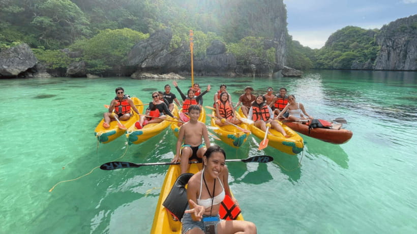 El Nido: Secret Lagoon Island Hopping with Lunch - Shimizu Island and the reef stops