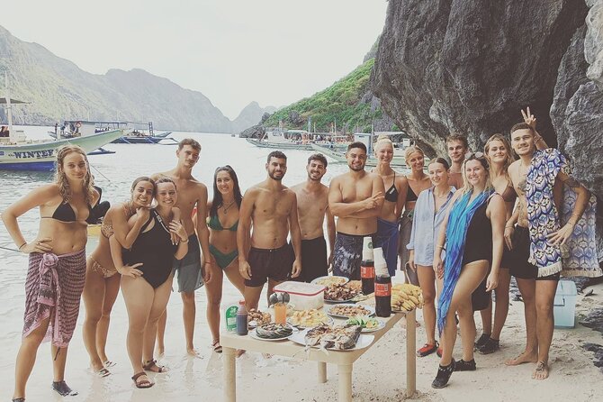 El Nido Tour D Full Day w/ Beach Lunch - Small Lagoon and its dark limestone walls