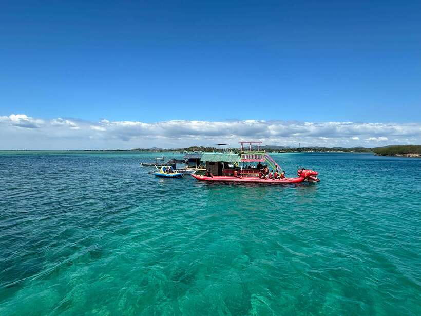 From Manila: Little Boracay Beach w/ Floating Bamboo Cottage - Little Boracay and the Starfish Sanctuary