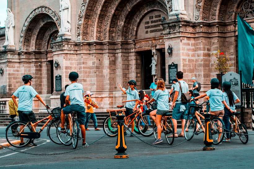 Intramuros, Manila: Historical Bamboo Bike Tour - San Agustin Church closes the historical circuit