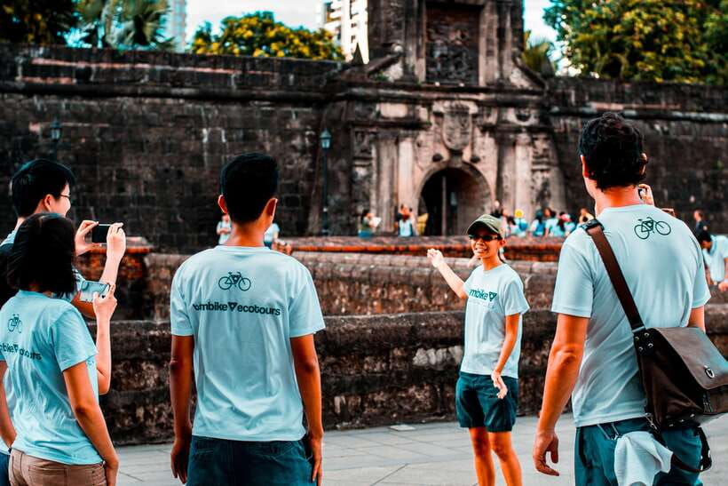 Intramuros, Manila: Historical Bamboo Bike Tour - Starting with the Japanese cannon
