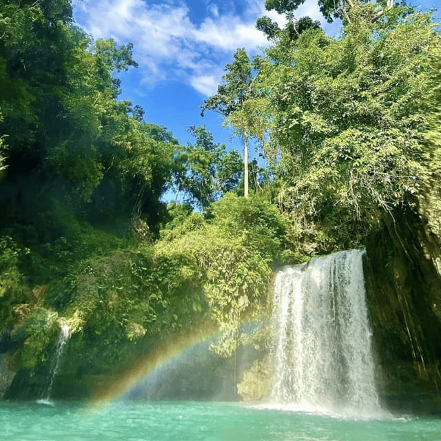 Kawasan Falls Canyoneering Transfers from Cebu with Lunch - Getting geared up for a wet day