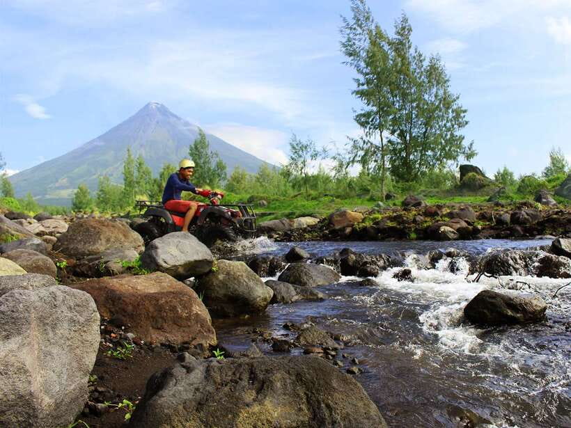 Legazpi: Mayon Volcano ATV Tour - Forests, rivers, and rice fields change the pace