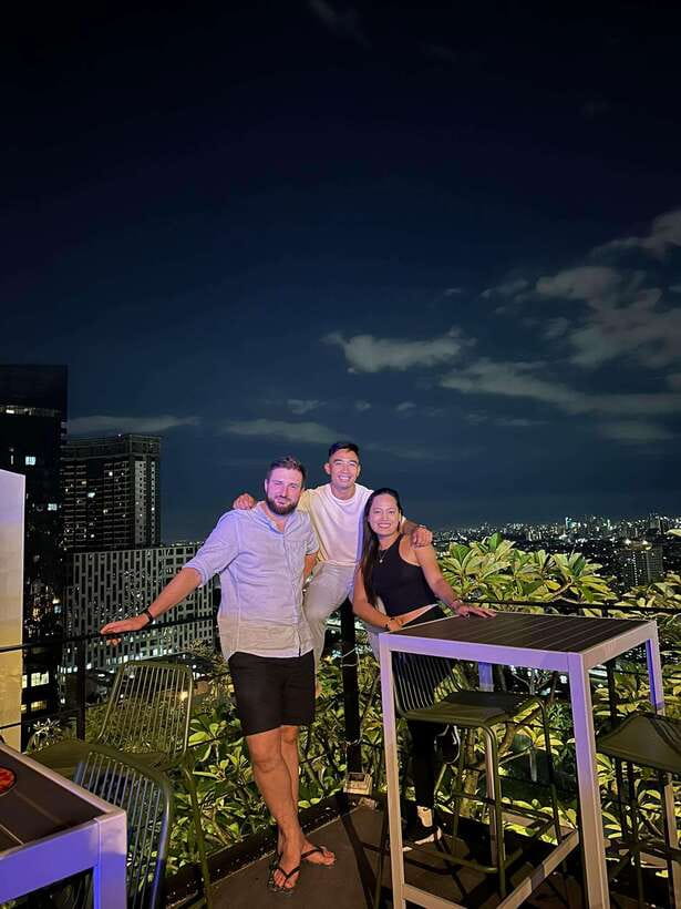 Makati Rooftop and Hidden Bars Experience - Sunset from the first rooftop bar