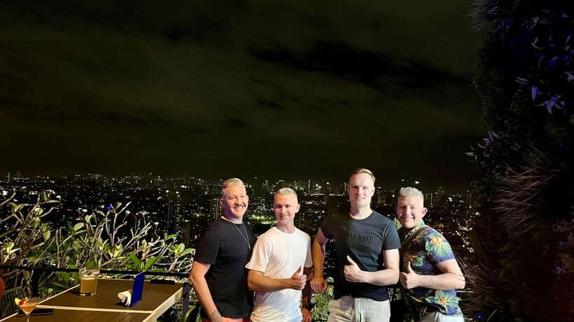 Manila Ultimate Nightlife Pub Crawl - The rooftop stop and its changing views