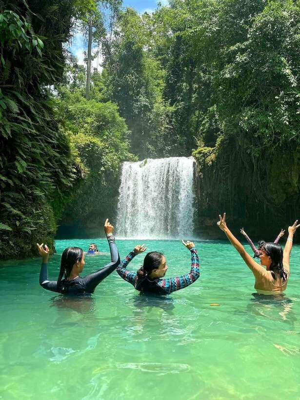 Moalboal: Sardine Run Snorkeling & Kawasan Canyoneering - The optional zipline and the return walk