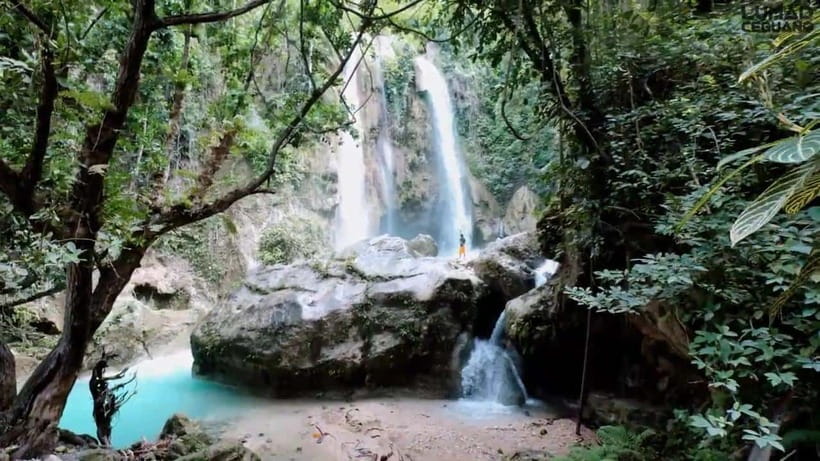 Oslob: Whaleshark Swimming, Inambakan Falls & Moalboal Tour - Inambakan Falls after the whale shark swim