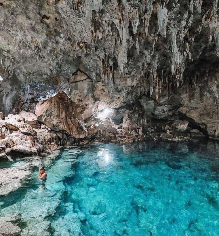 Panglao: Private Cave Pool, Beach & Scenic Day Tour - A cool start inside Panglao’s limestone country