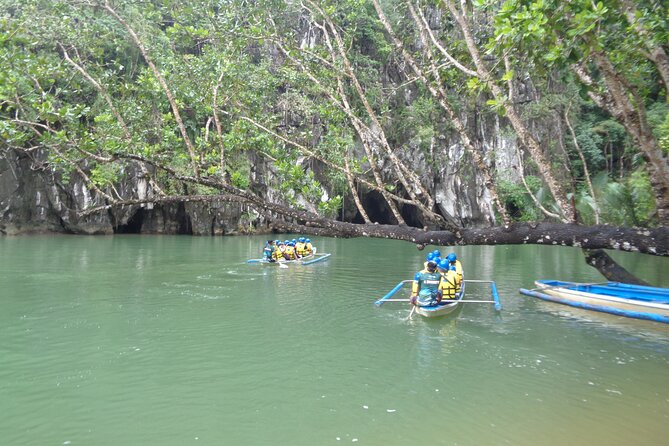 Puerto Princesa City Underground River Palawan UNESCO - The outrigger boat across the coast