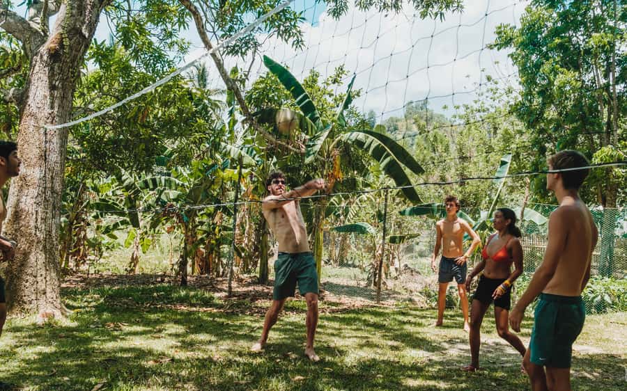 Riverside Jungle Trip & Sunset Boat Party by Haqqy Life - Boodle fight lunch on banana leaves