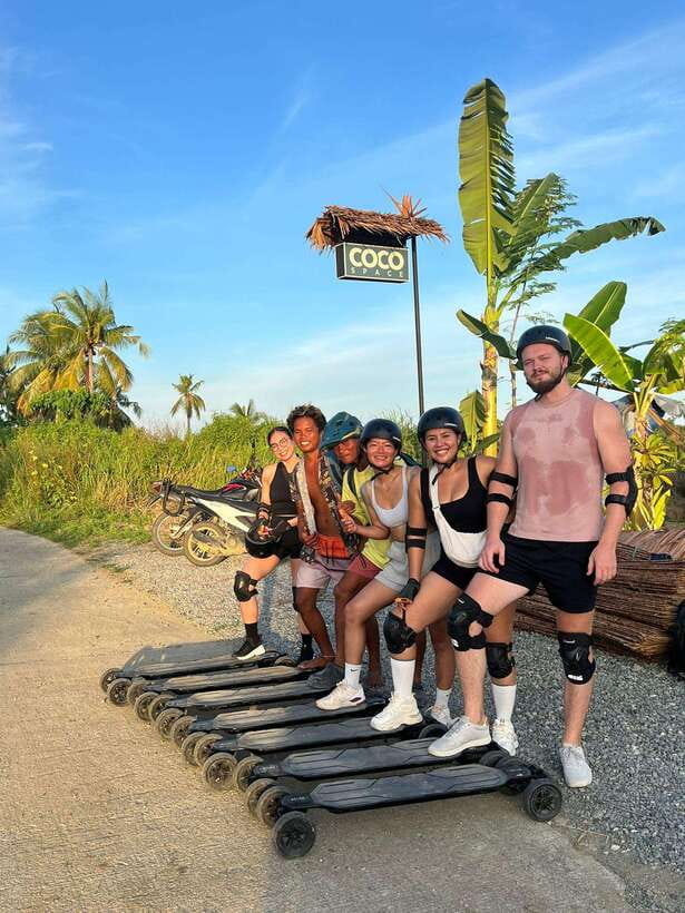 Siargao : Sunset 2 Hours Guided Electric Skate Experience - Quiet roads through Siargao’s countryside