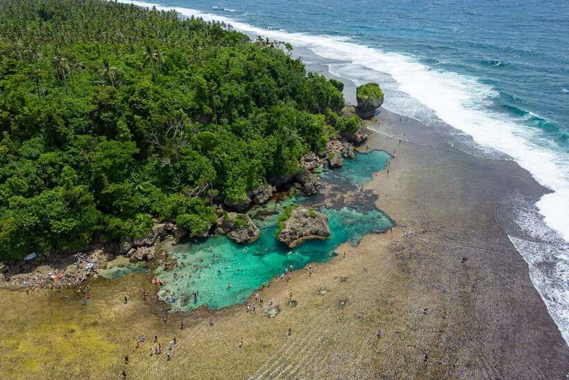 Siargao Tour B (shared tour) - Magpupungko Rock Pools at low tide