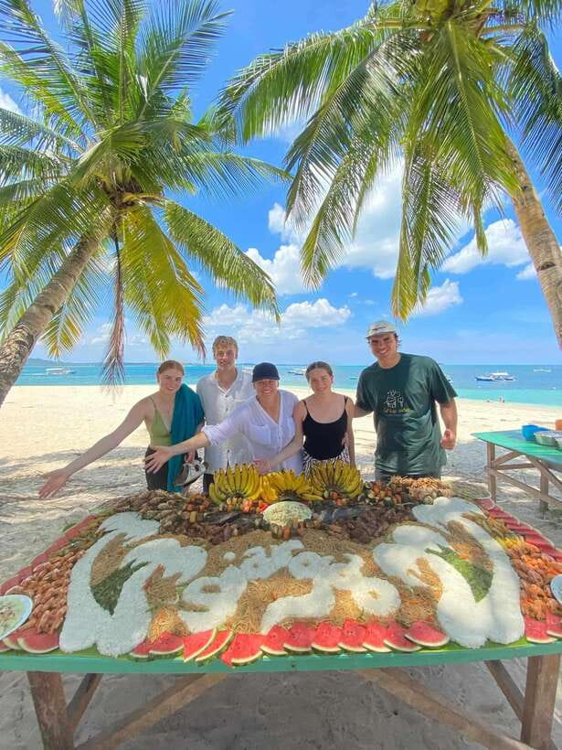 Siargao:Tri Island Hopping Naked Island, Daku, Guyam w/Lunch - Guyam Island: palms, coral, and a quick swim