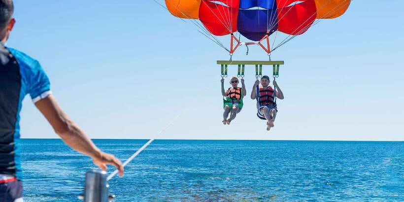 Soar & Explore: Boracay Parasailing + Island Hopping - Lunch, the hot kawa bath, and what the price really covers